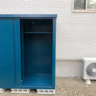裏庭/物置/山善スチール物置/山善アンバサダー/山善収納部...などのインテリア実例 - 2020-01-22 21:36:00