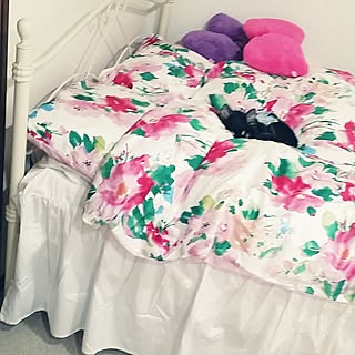 ベッド周り/ひとり暮らし/一人暮らし/フランフラン/ホワイトインテリア...などのインテリア実例 - 2014-05-09 17:26:34