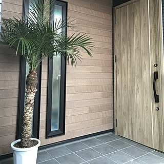 玄関/入り口/リクシルの玄関ドア/フェニックスロベレニー/シンボルツリー/BEACH STYLE...などのインテリア実例 - 2017-04-14 18:29:54