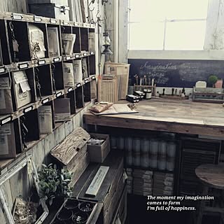 机/ブログ更新しました╰(*´︶`*)╯/セリア/りんご箱/壁面収納...などのインテリア実例 - 2017-02-21 10:10:45