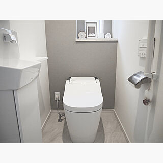 トイレの棚/トイレ収納/トイレ/トイレの壁/壁美人...などのインテリア実例 - 2019-04-14 10:54:56