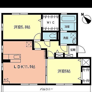 間取り図 2ldkのインテリア レイアウト実例 Roomclip ルームクリップ