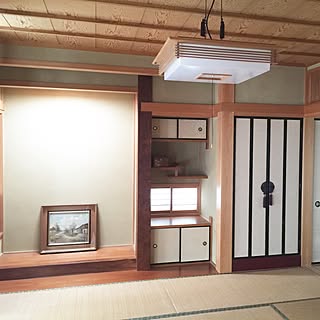 部屋全体/和室/中古住宅/まだまだ片付かない部屋/instagramと同じpic...などのインテリア実例 - 2016-07-13 10:48:31