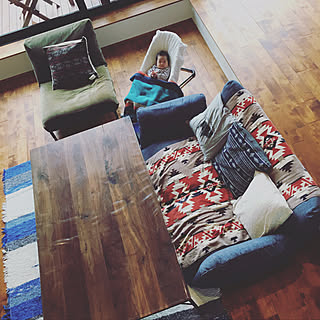 女性の、3LDK、家族住まいの「机」についてのインテリア実例