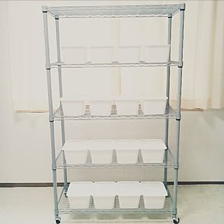 ルミナスラック/スチールラック/男前インテリア/組立簡単!♥/★ホットユーザー⇒Thank you!★...などのインテリア実例 - 2017-02-07 21:46:21