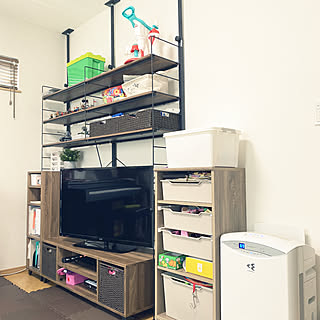 ニトリの収納ボックスのアイデア おしゃれなインテリア実例 Roomclip ルームクリップ