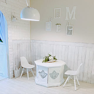 イームズチェア/フェイクグリーン/ホワイト大好き/レースカーテンダイソー/ダイソー...などのインテリア実例 - 2020-01-24 12:04:10