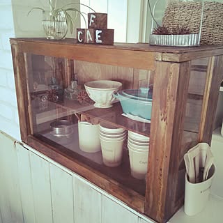 キッチン/いつもいいね有難うございます♪/カフェ風目指す!/RC岩手支部/セリア...などのインテリア実例 - 2014-09-06 14:20:07