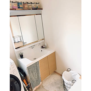 バス/トイレ/ニトリランドリーカゴ♡/Instagram→hiiisami/インスタはじめました♡/ナチュラル...などのインテリア実例 - 2018-01-15 22:10:04