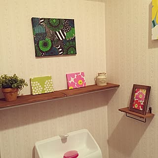 バス/トイレ/左端の造花は3コインズ/プケッティ/もうすぐ2人目出産です/igも→yymmmeichanです/ダイソー...などのインテリア実例 - 2016-07-11 15:19:54