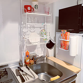 ひとり暮らし キッチン/一人暮らし/シンプル/ひとり暮らしのインテリア/ナチュラル...などのインテリア実例 - 2019-07-25 12:03:18