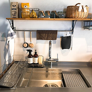 キッチン 三角コーナーは置かない派のインテリア実例 Roomclip ルームクリップ