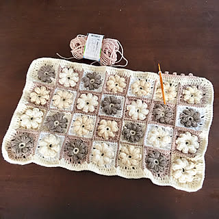 部屋全体/あたしのハンドメイド♪/編み編み/ナチュラルのインテリア実例 - 2018-08-30 16:56:41