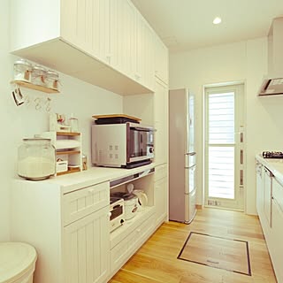 キッチン/カフェ風〜♡/ナチュラルキッチン/ホワイトインテリア/収納のインテリア実例 - 2014-12-08 18:53:40