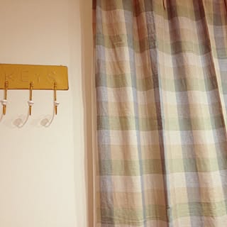 リビング/カーテン/プチプラ/壁掛けフックのインテリア実例 - 2014-01-04 21:17:46