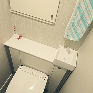 バス/トイレ/清潔感大切/ササッと片付け/とにかくスッキリ/カメラマークを消したくて...などのインテリア実例 - 2017-12-27 16:38:51