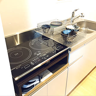 美濃焼/ワイヤーバスケット/IHクッキングヒーター/無印良品/IKEA...などのインテリア実例 - 2019-07-28 00:20:12