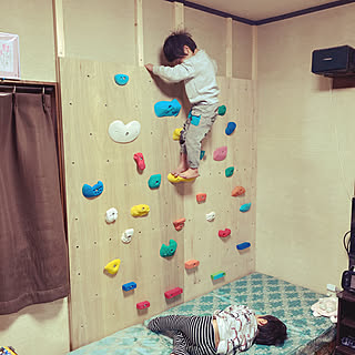 クライミングホールドのインテリア実例 | RoomClip(ルームクリップ)