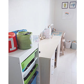 部屋全体/兄弟部屋/学習机/シンプルインテリア/こどものいる暮らし...などのインテリア実例 - 2018-06-17 08:06:44