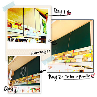 cafe風/カフェメニュー/黒板シート/キッチン模様替え中/みみ親方...などのインテリア実例 - 2020-01-24 15:40:29