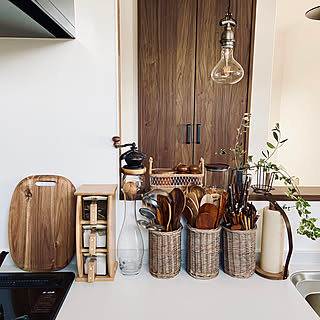 キャニスター/ウッドボード/3COINS/新商品買ったよ！/カフェ風インテリア...などのインテリア実例 - 2020-01-15 18:32:04