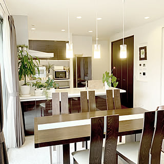 アンスリウム/ダイニングテーブル/ダイニング/キッチン/ブラウンインテリア...などのインテリア実例 - 2019-07-24 22:50:13