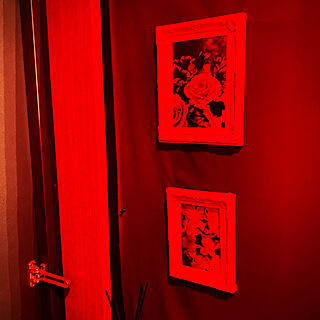 照明 赤い部屋のインテリア実例 Roomclip ルームクリップ