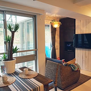 部屋全体/マンション/DIY/Hawaii♡/カリフォルニアスタイル...などのインテリア実例 - 2015-03-08 15:44:49
