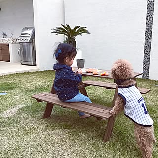 机/ガーデン雑貨/ガーデン/キッズコーナー/子供部屋...などのインテリア実例 - 2017-04-05 22:13:39