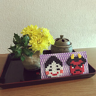 アイロンビーズ 花のある暮らしのインテリア実例 Roomclip ルームクリップ