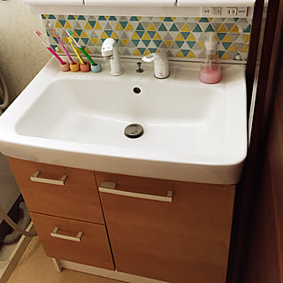 洗面所を可愛くしたい のインテリア実例 Roomclip ルームクリップ