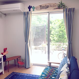 カーテン カリフォルニアスタイルのインテリア実例 Roomclip ルームクリップ