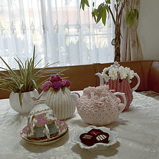 机/ミンネ展示中♪/受注製作予定です/オリヅルラン鉢植え/パキラ弱り気味…...などのインテリア実例 - 2018-03-28 19:15:18