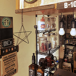 壁/天井/プラコップ/ジャックダニエル/☆/星...などのインテリア実例 - 2018-12-18 16:52:34