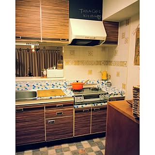 壁紙屋本舗 キッチン扉リメイクのインテリア実例 Roomclip ルームクリップ