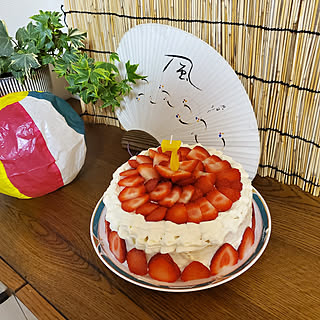 手作りケーキ お誕生日ケーキのインテリア実例 Roomclip ルームクリップ