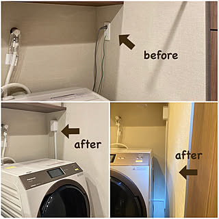 洗濯機配線隠しのインテリア実例 Roomclip ルームクリップ