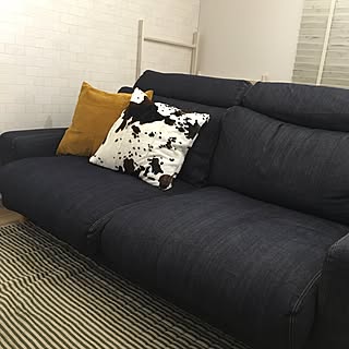 ニトリ コーデュロイクッションカバーのインテリア実例 Roomclip ルームクリップ