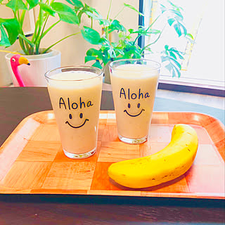 キッチン/連投ごめんなさい♡/バナナジュース作ろう‼︎/コメントスルーで大丈夫です♡/インテリアじゃなくてごめんなさい♡...などのインテリア実例 - 2018-06-16 08:59:35