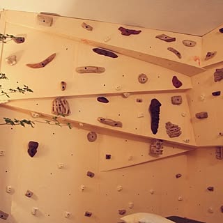 Diy クライミングウォールのインテリア 手作りの実例 Roomclip ルームクリップ