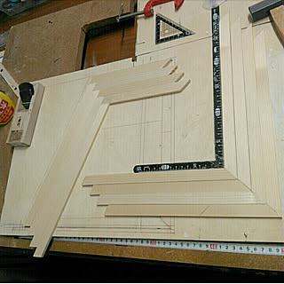 ●主人のDIY●/ショーケースDIY/作成中(๑˃̵ᴗ˂̵)و ̑̑ .:*✧/壁/天井/DIY風景...などのインテリア実例 - 2018-04-10 20:29:51