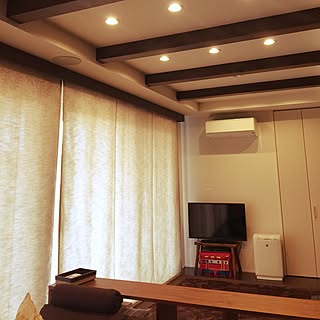壁/天井/ポータブル超短焦点プロジェクター応募/無印良品 /DAIKIN 空気清浄機/スピーカー...などのインテリア実例 - 2017-03-13 14:11:25