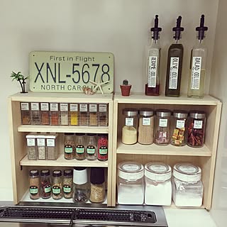 キッチン/ヤシの木/スターフィッシュ/ナンバープレート/DIY 棚...などのインテリア実例 - 2017-03-12 03:17:33