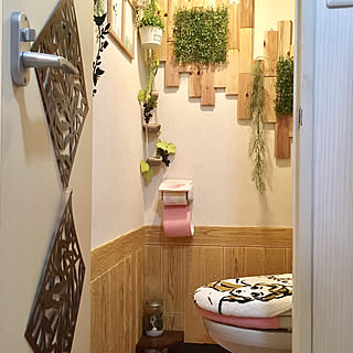 バス/トイレ/ウォールデコ/ニトリ/内装材大問屋/ウッドタイル...などのインテリア実例 - 2017-09-01 21:03:47