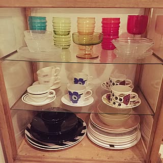 棚/食器/アンティーク/マリメッコ/北欧...などのインテリア実例 - 2016-01-24 21:05:39