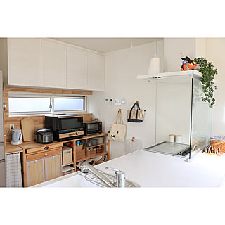 キッチン/ウッドタイルDIY/吊り戸棚/人工大理石ワークトップ/LIXILキッチン...などのインテリア実例 - 2018-03-04 08:16:33