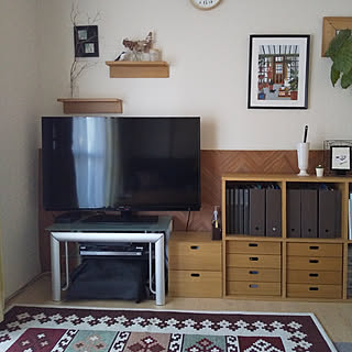 女性の、3LDK、家族住まいの「部屋全体」についてのインテリア実例