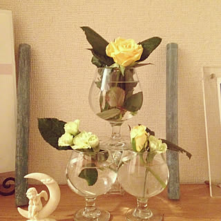 お花のある暮らし/薔薇/天使/一人暮らし/100均...などのインテリア実例 - 2019-12-11 19:48:24