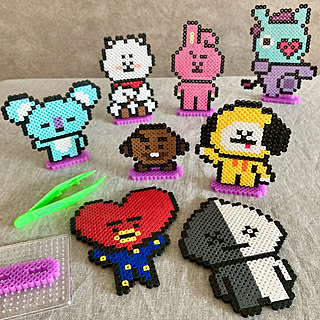 アイロンビーズ Bt21のおしゃれなアレンジ 飾り方のインテリア実例 Roomclip ルームクリップ