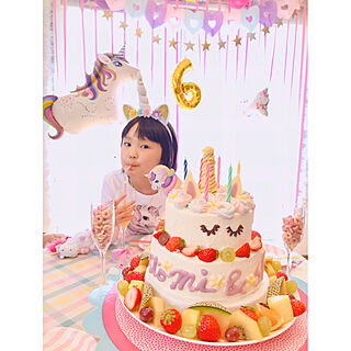 誕生日飾り付け 6歳女の子のインテリア実例 Roomclip ルームクリップ